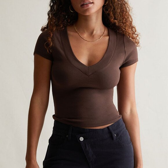 NWT - Pacsun Est. PAC 1980 “Evolve” V-Neck T-Shirt – Fitted Everyday Essential - Picture 3 of 5